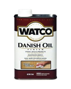 1 Pt Rust-Oleum 65551 Light Walnut Watco Danish Oil Finish