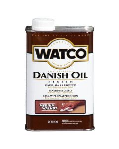 1 Pt Rust-Oleum 65951 Medium Walnut Watco Danish Oil Finish