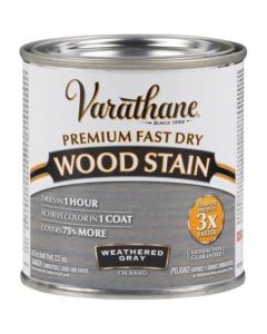 1/2 Pt Rust-Oleum 269398 Weathered Gray Varathane Premium Fast Dry Wood Stain