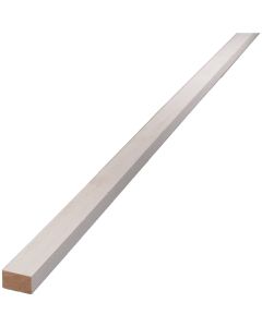 Alexandria Moulding 1/2 In. W. x3/4 In. H. x 8 Ft. L. White Finger Joint Pine Flat Molding
