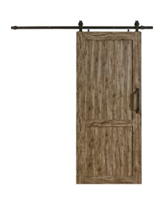 Millbrooke 42 In. x 84 In. x 1.3 In. H-Style Weathered Gray PVC Barn Door Kit