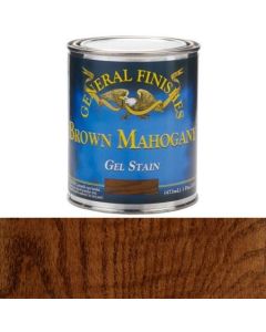1 Pt General Finishes BP Brown Mahogany Gel Stain Oil-Based Heavy Bodied Stain
