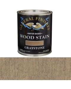 1 Qt General Finishes WQQT Graystone Wood Stain Water-Based Penetrating Stain
