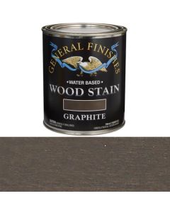 1 Qt General Finishes WJQT Graphite Wood Stain Water-Based Penetrating Stain