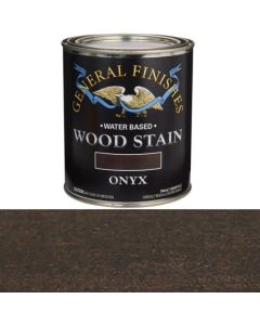 1 Qt General Finishes WFQT Onyx Wood Stain Water-Based Penetrating Stain