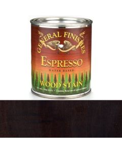 1 Pt General Finishes WXPT Espresso Wood Stain Water-Based Penetrating Stain