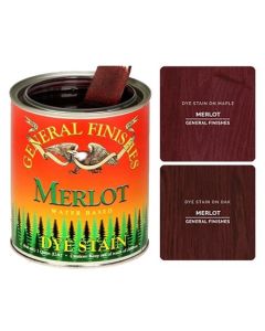 1 Pt General Finishes DPT Merlot Dye Stain Water-Based Wood Stain