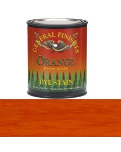 1 Pt General Finishes DPO Orange Dye Stain Water-Based Wood Stain