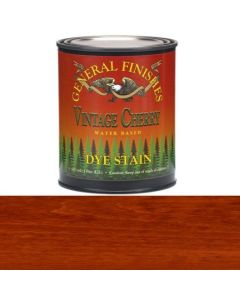 1 Pt General Finishes DPV Vintage Cherry Dye Stain Water-Based Wood Stain