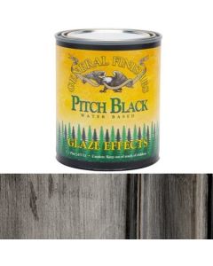 1 Pt General Finishes PTPB Pitch Black Glaze Effects Water-Based Translucent Color