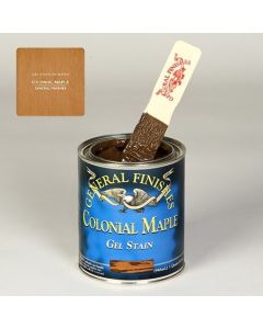 1 Pt General Finishes CMP Colonial Maple Gel Stain Oil-Based Heavy Bodied Stain