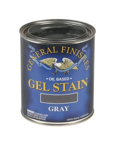1 Pt General Finishes GRP Gray Gel Stain Oil-Based Heavy Bodied Stain