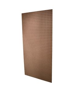 Alexandria Moulding 2 Ft. x 4 Ft. x 3/16 In. Brown MDF Pegboard