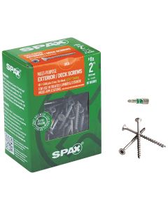 Spax #8 x 2 In. Flat Head Exterior Multi-Material Construction Screw (1 Lb. Box)