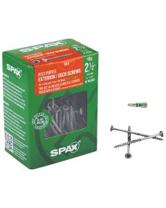 Spax #8 x 2-1/2 In. Flat Head Exterior Multi-Material Construction Screw (1 Lb. Box)