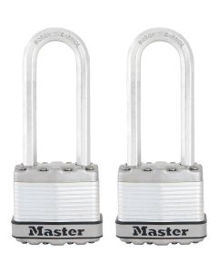 Master Lock Magnum 1-3/4 In. W. Dual-Armor Keyed Padlock with 2-1/2 In. L. Shackle (2-Pack)