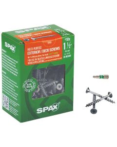 Spax #10 x 1-1/2 In. Flat Head Exterior Multi-Material Construction Screw (1 Lb. Box)