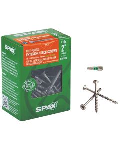 Spax #10 x 2 In. Flat Head Exterior Multi-Material Construction Screw (1 Lb. Box)