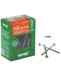 Spax #10 x 3 In. Flat Head Exterior Multi-Material Construction Screw (1 Lb. Box)
