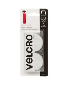 VELCRO Brand 1-7/8 In. White Industrial Strength Hook & Loop Disc (4 Ct.)