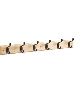 Stanley 27 In. Oil Rubbed Bronze/Natural Hook Rail