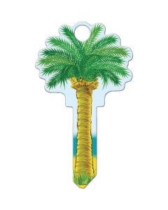Lucky Line Palm Tree Design Decorative House Key, SC1