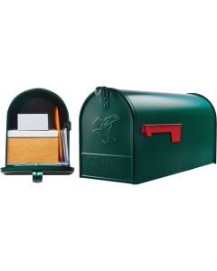 Green Alum Rural Mailbox