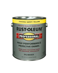 1 Gallon Rust-Oleum 7543402 Safety Yellow Professional High Performance Protective Enamel