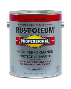 1 Gallon Rust-Oleum 7564402 Safety Red Professional High Performance Protective Enamel