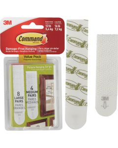 3M Command Assorted Picture Hanging Strips Value Pack