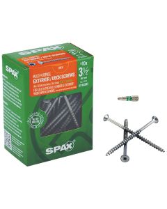 Spax #10 x 3-1/2 In. Flat Head Exterior Multi-Material Construction Screw (1 Lb. Box)