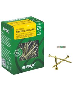Spax #8 x 2-1/2 In. Flat Head Interior Multi-Material Construction Screw (1 Lb. Box)