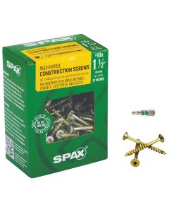 Spax #10 x 1-1/2 In. Flat Head Interior Multi-Material Construction Screw (1 Lb. Box)