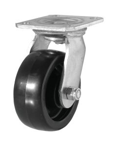 Shepherd 6 In. Phenolic Heavy-Duty Swivel Plate Caster