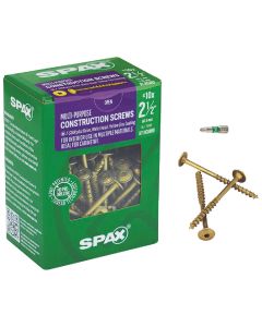 Spax #10 x 2-1/2 In. Washer Head Interior Multi-Material Construction Screw (1 Lb. Box)