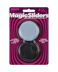 Magic Sliders 2-3/8 In. Concave Round Furniture Glide,(4-Pack)