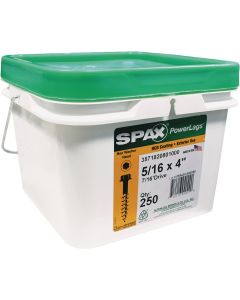 Spax PowerLags 5/16 In. x 4 In. Hex Head Exterior Structure Screw (250 Ct.)