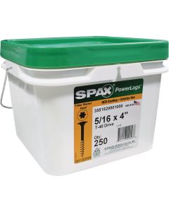 Spax PowerLags 5/16 In. x 4 In. Washer Head Exterior Structure Screw (250 Ct.)