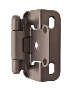 Amerock Oil Rubbed Bronze Self-Closing Partial Wrap Overlay Hinge (2-Pack)