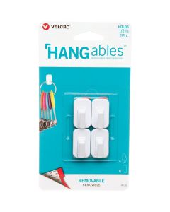 Velcro Brand Hangables 1/2 Lb. Capacity White Removable Micro Hook (4 Count)