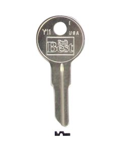 Do it Best Yale Nickel Plated House Key, Y11 / 1122 DIB (10-Pack)