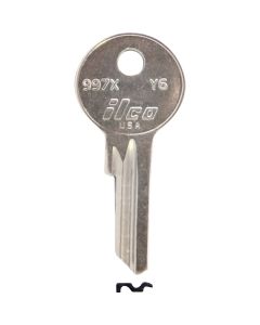 ILCO Yale Nickel Plated House Key, Y6 / 997X (10-Pack)