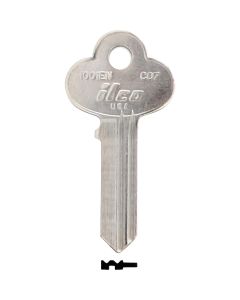 ILCO Corbin Nickel Plated House Key, CO7 / 1001EN (10-Pack)
