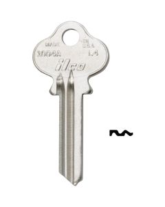 ILCO Lockwood Nickel Plated House Key, L1 / 1004 (250-Pack)