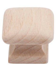 Do it Wood Hardwood Square 1 In. Cabinet Knob, (2-Pack)
