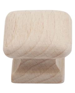 Do it Wood Hardwood Square 2 In. Cabinet Knob, (2-Pack)