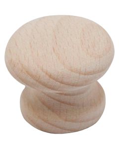 Do it Wood Hardwood Round 1 In. Cabinet Knob, (2-Pack)