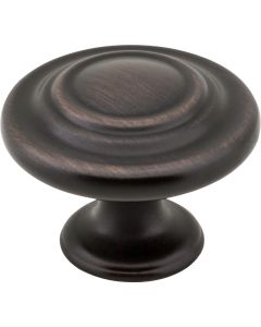 Elements Arcadia 1-5/16 In. Brushed Oil Rubbed Bronze Round Cabinet Knob