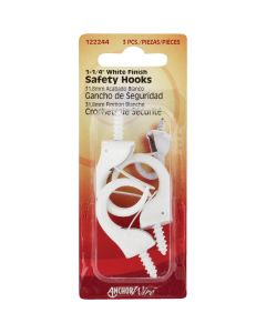 Hillman Anchor Wire 1-1/4 In. White Safety Hook
