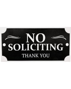 Hy-Ko No Soliciting House Plaque